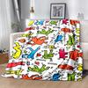 1pc Blanket Keith Haring Ascending2 Print Design, Lightweight Blanket for Sofa, Bed- Soft &Warm, Gift for All Seasons like Christmas, Halloween