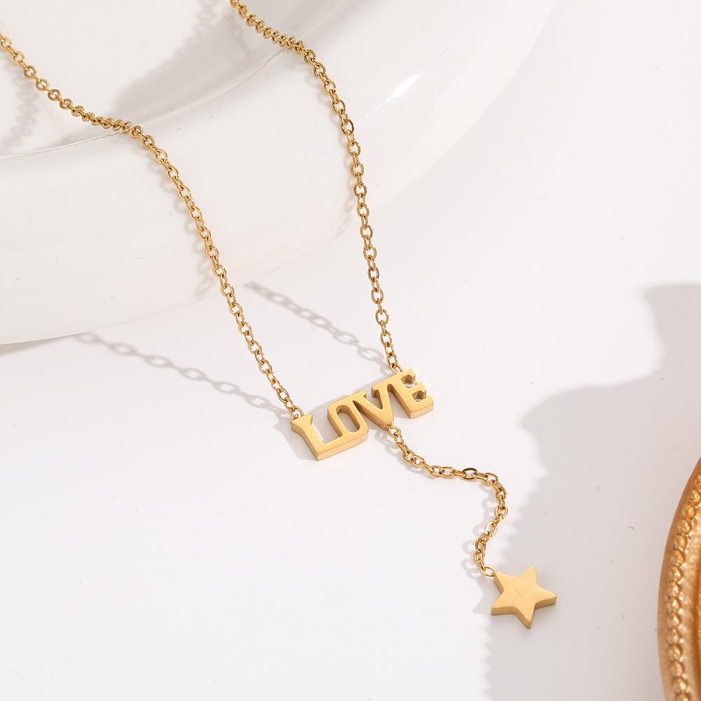 Elegant 18K Plated Titanium Steel Cross Necklace for Women - Light Luxury Clavicle Chain That Resists Fading