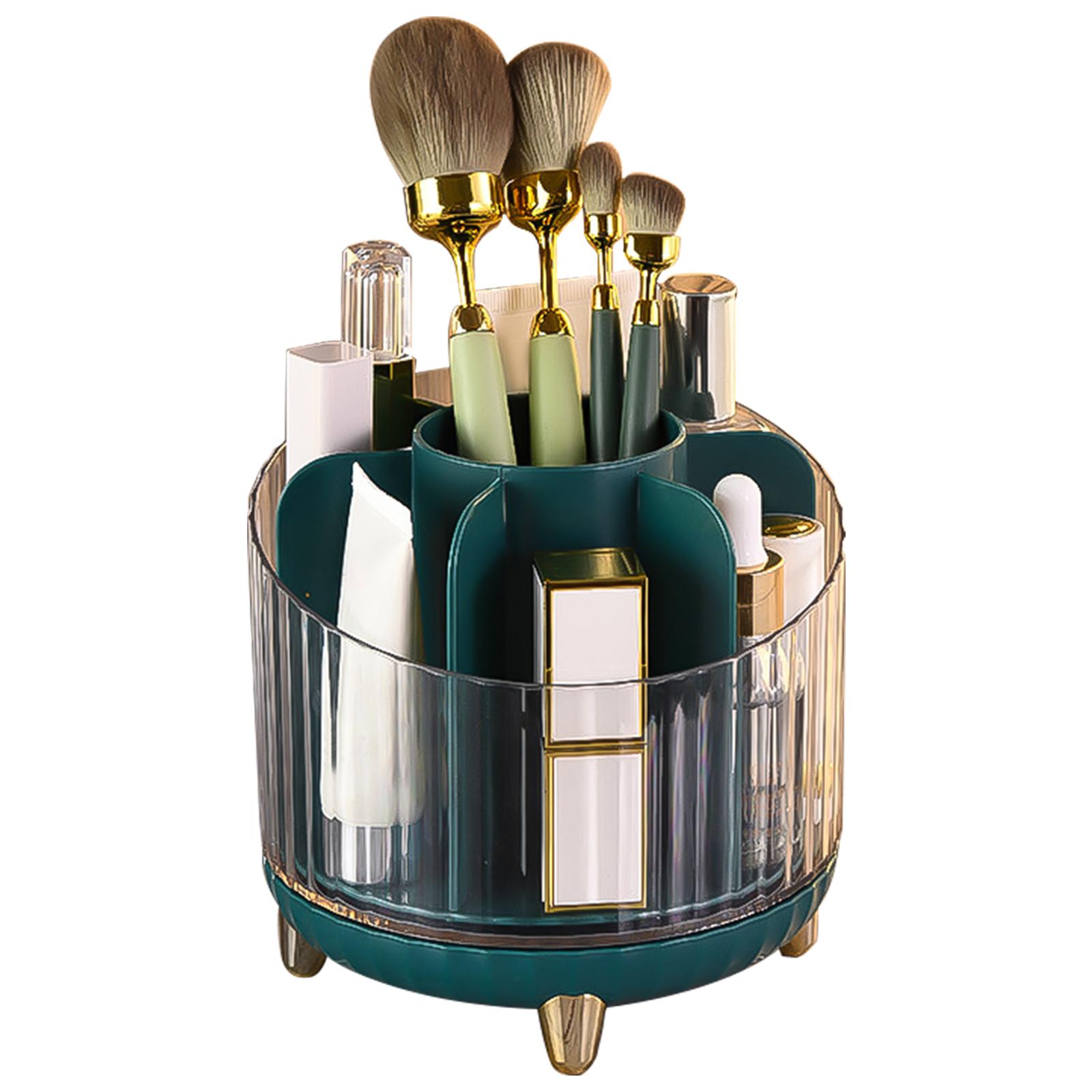 

Вращающийся на 360 градусов органайзер для макияжа, большой вместительный косметический органайзер, прозрачный многослойный органайзер для макияжа, домашний настольный стеллаж CHINA