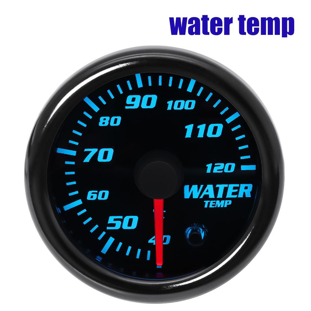 52mm 7 Color in 1 Racing Gauge Turbo Boost Gauge Bar PSI 2 Inch Water Temperature Oil Temp Volt Fuel Press Gauge Tachometer