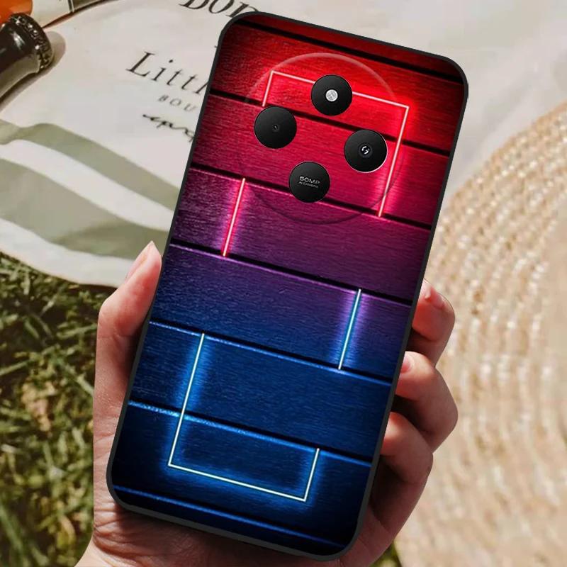 Чехол для Xiaomi Redmi 14C Redmi14C Крутой Расписной Силиконовый ТПУ Мягкий Чехол для Poco C75 PocoC75 Чехлы Черный Защитный Корпус Телефона