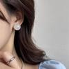 Classic Simple Pink Resin Ball Stud Earrings for Women New Charm Fashion Summer Holiday Piercing Jewelry Korea Earrings Gift
