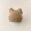 Children's Cute Knit Bear Ear Beanie Hat - Polyester, Hand Wash, Stretch Fit, Lightweight Toggle Closure, Fall/Winter Season, Daily & Casual