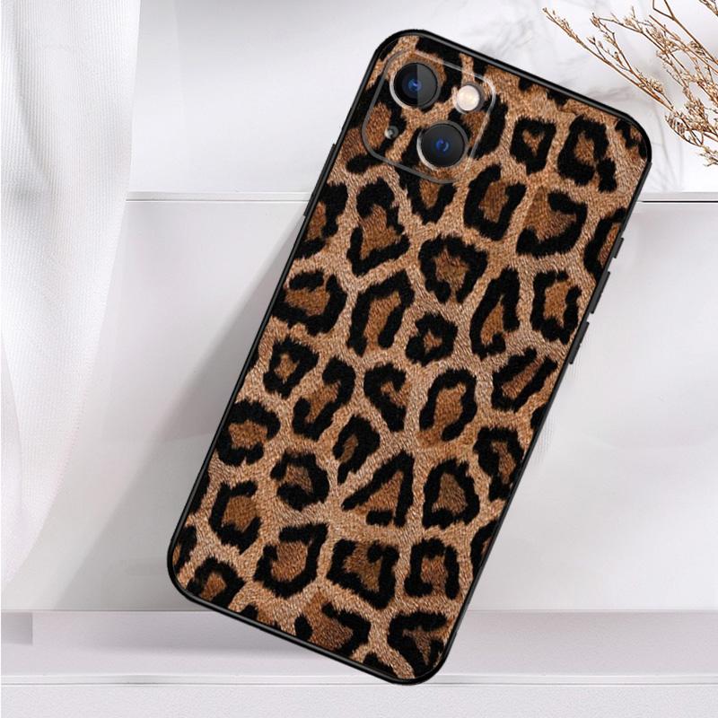 African Leopard Print Shockproof Case For iPhone 17 16 Pro Max 11 14 15 Plus 12 13 Mini 16e 17 Air Phone Cover
