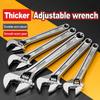 Verstellbarer Schraubenschlüssel Große Öffnung Langer Griff Universal-Schraubenschlüssel Klemmzange CR-V Stahl Mechanische Werkstatt Hand-Reparaturwerkzeuge
