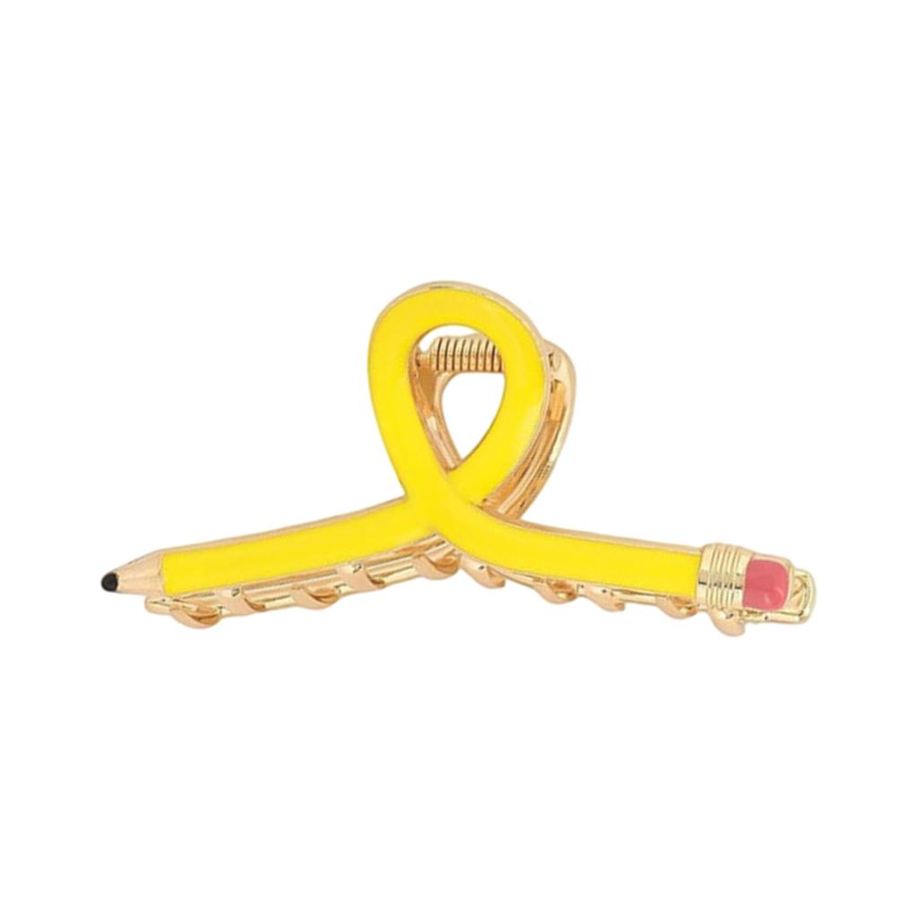 Metal Pencil Inspired Hair Clip Women Back Head Shark Clip Multi Color Hair Accessories Fashion Simple Elegant Hair Clamp