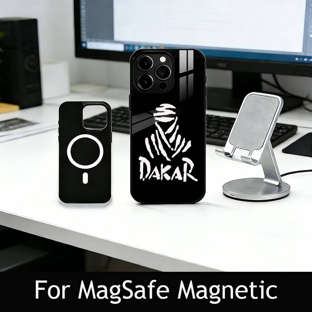 R-Rally X D-Dakar Style Phone Case For iPhone17,16,15,14,13,12,11 Plus,Pro Magnetic with Magsafe Wireless Charging