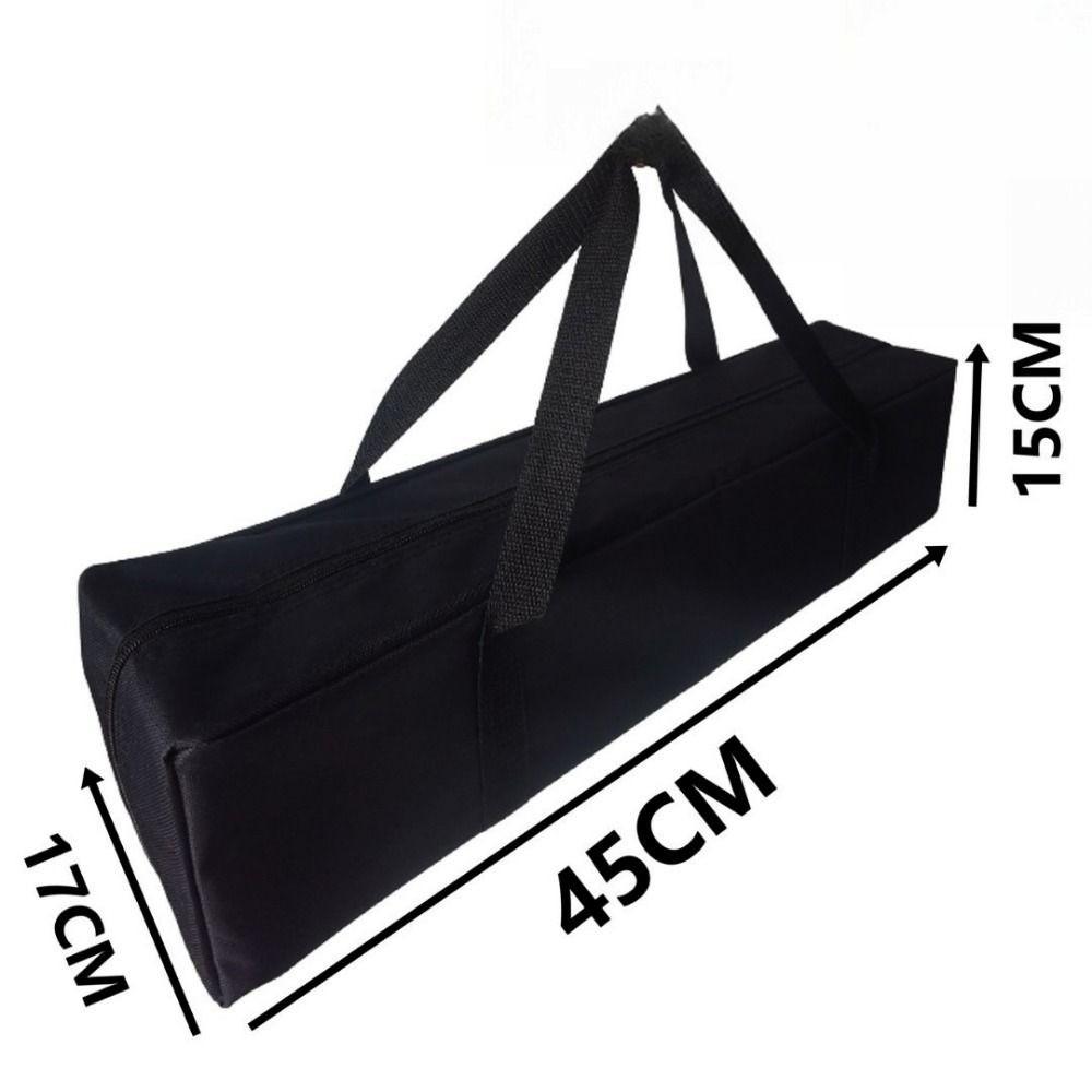 Borsa Portaoggetti Nera Grande Borsa per Palo Tenda in Tela Nuova Borsa Portaoggetti in Tessuto Oxford Forniture da Esterno
