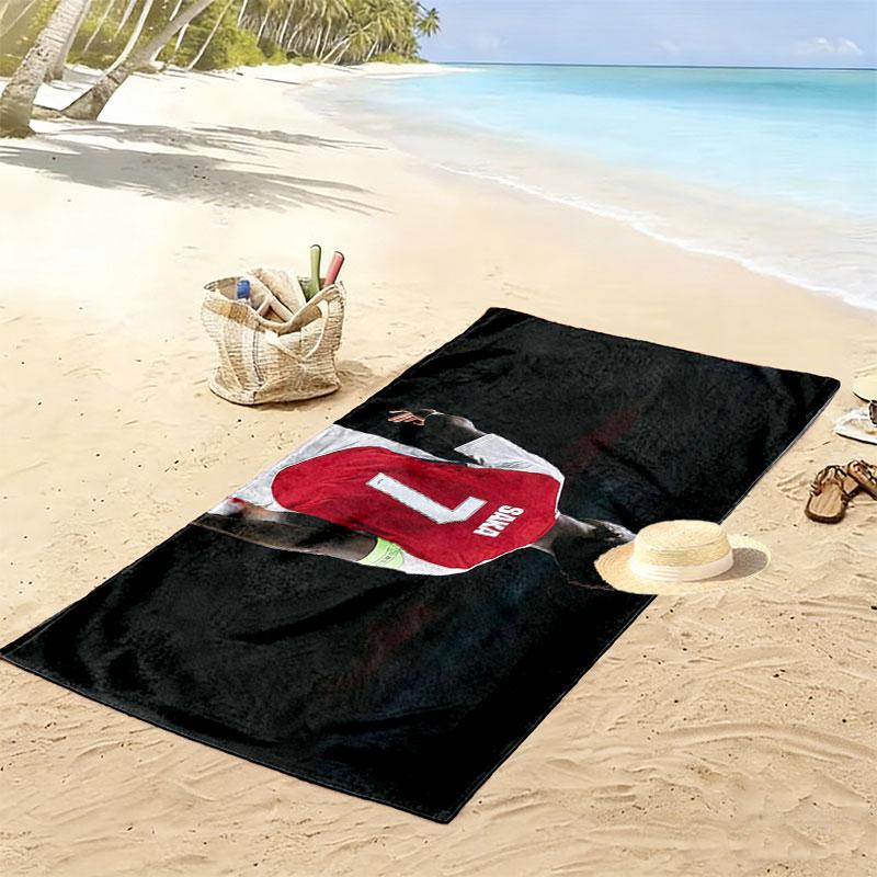 Saka Print Beach Towel, Large Soft Quick Dry Towel for Beach Camping Swimming