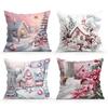 45X45Cm Countryside Christmas Theme Pillowcase Bedroom Cushion Cover 100% Polyester Living Room Cushion Pillowcase Home Decor