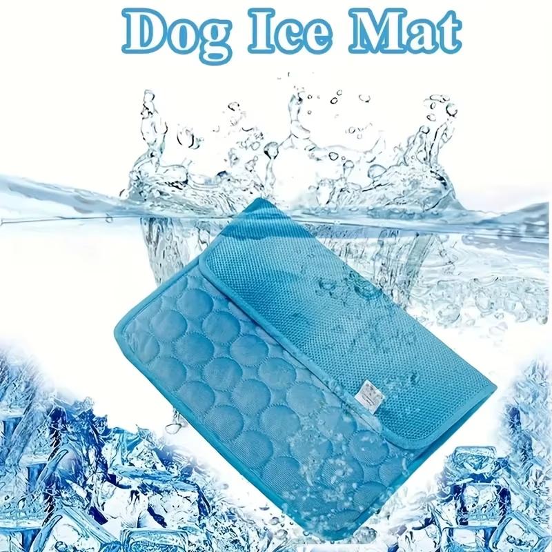 Pet Cooling Mat Dog Cat Sleeping Pad Cool Ice Silk Moisture-proof Mattress Cushion Summer Small Animal Cold Bed 5 Sizes