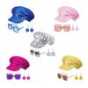 3Pieces Disco 50s 60s 70s 80s Set Rockstars Cool Outfits for Halloween Birthday Party Costume Dressing Up Accessories
