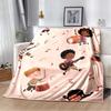Red Lightning Electric Guitar Flannel Blanket, Soft Warm Throw with Rock Guitar Print for Bed Sofa, Cozy Bedding for Music Lovers