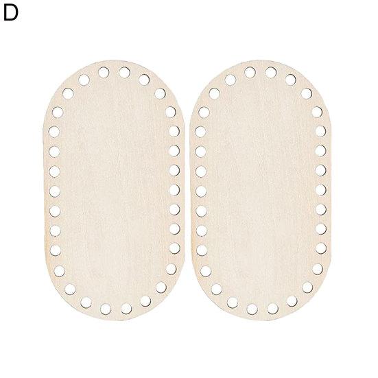 Wooden Basket Base Handmade Wide Applications Round Edges Oval Shape Cradle Weaving Blank Wood Base for Sewing