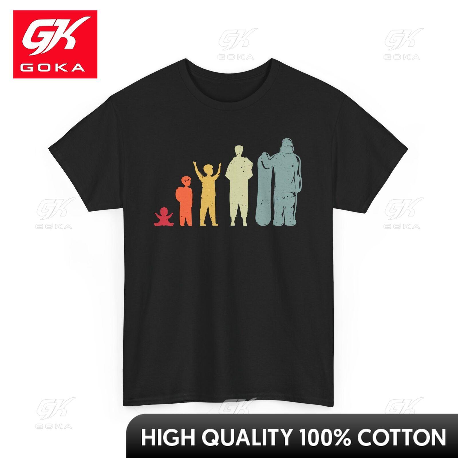 

Snow boarder Evolution Shirt Winters Sport Fans Snowboarding Lover Vintage Shirt TShirt Festive Breathable Vibrant Cool TShirt S