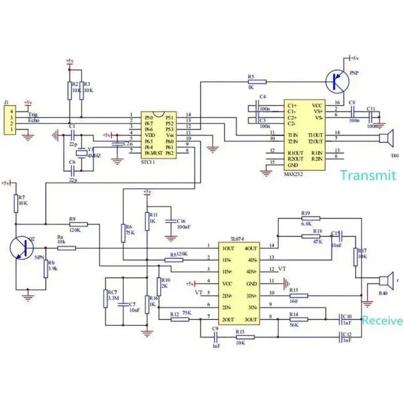 5/10PCS HC-SR04P HC-SR04 Ultrasonic Ranging Module Ranging Sensor Module 3-5.5V Wide Voltage Performance Is Stronger