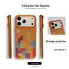 Magnetic Carbon Fiber Texture Case for iPhone 17 Pro Max & Samsung - Russian Tetris Design