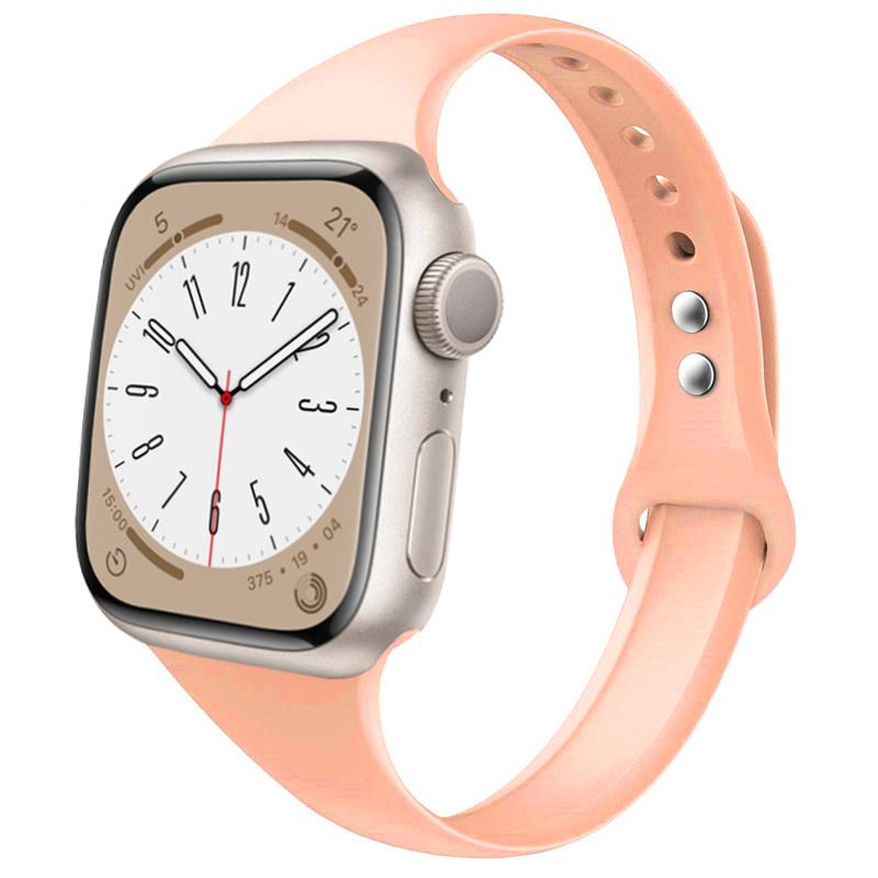 Slim strap for Apple watch ultra 2 3 band 49mm 46mm 44mm 41mm 45mm correa Silicone bracelet iWatch series 11 8 7 3 9 10 SE 40mm