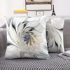 Abstract Mandala Ink Wash Texture Double-Sided Throw Pillow Covers, Minimalist Art Decor Cushion Cases For Living Room