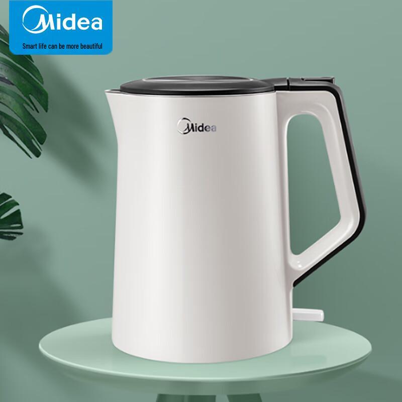 Midea 1.5L Double-Layer Anti-Scald Electric Kettle CN plug (adapter included)