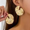 1 Paire de Boucles d'Oreilles Puces Géométriques Métalliques Tendance et Charmantes pour Femmes Usage Quotidien