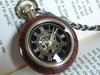 Wooden pocket watch antique manual winding retro mechanical ki91