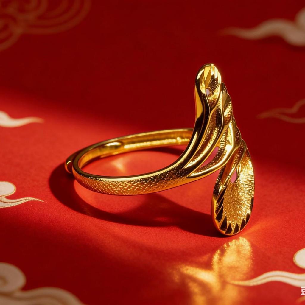 Vietnam Sand Gold Floral Wedding Ring for Women - Classic Fashion Jewelry