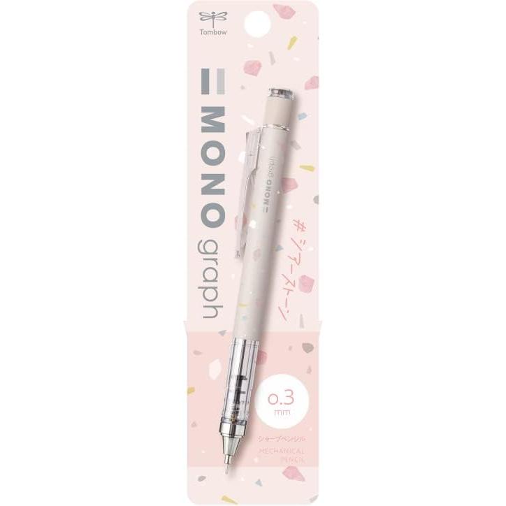Tombow MONO graph Mechanical Pencil 0.3mm Sheer Stone Limited Pencil Women s Stationery Stationery Women Light Color Stone Pattern Loose Cute Adult
