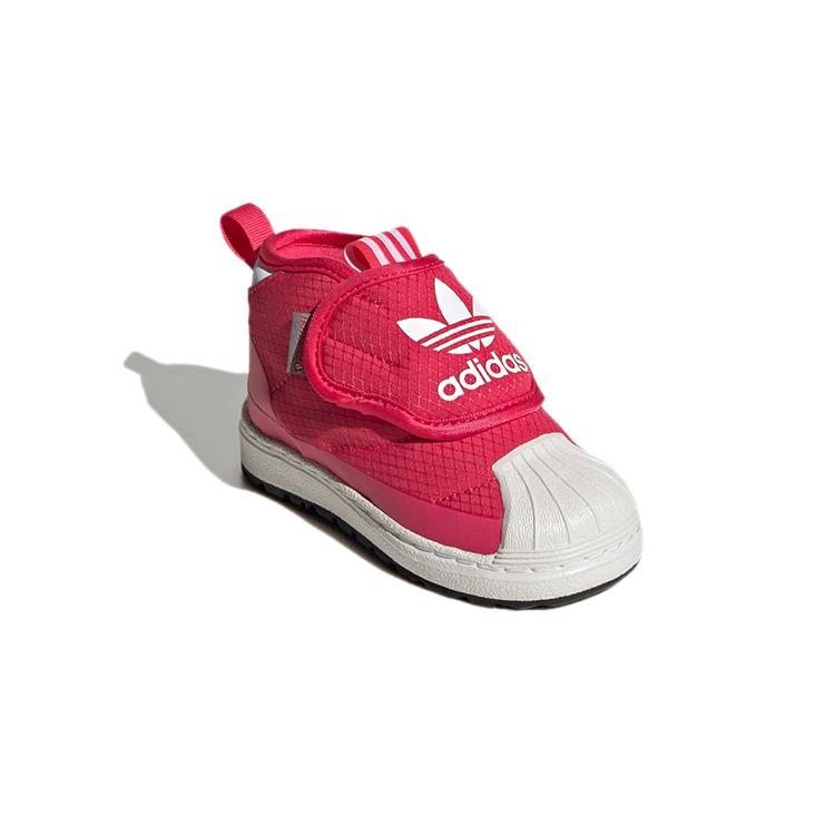 Adidas Originals SUPERSTAR 360 Comfortable Thermal Mid top Toddler Shoes Pink White Infant And Toddler FV7270