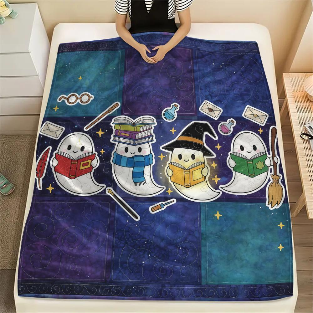 1 Stück Flanelldecke mit Cartoon-Druck, Hohe Qualität, Bequem für alle Jahreszeiten, Heimdekoration, Wärme und Komfort, Perfekt als Weihnachts- oder Geburtstagsgeschenk