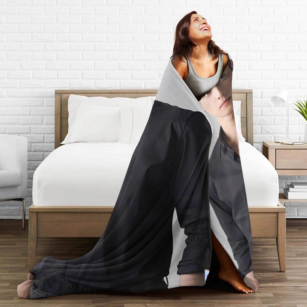 Soft Warm BlanketGirls Boys Travel Cha Eun Woo Throw Blanket Flannel Bedspread For Outdoor Funny Sofa Bed Cover