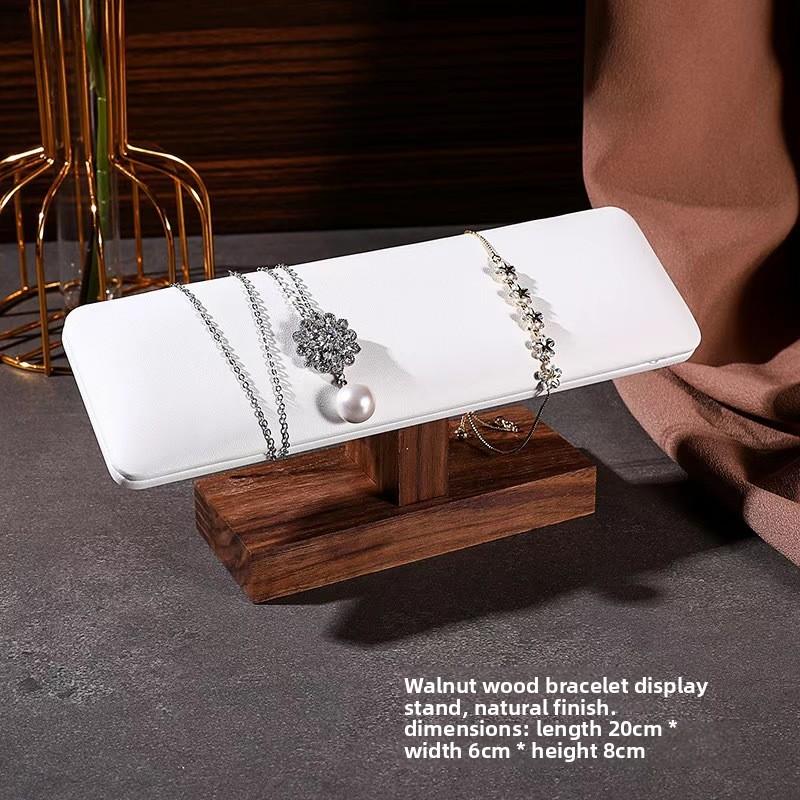 Luxury Walnut Color Bracelet Watch Jewelry Display Stand Organizer for Retail Counter