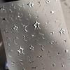 Punk Irregular Lines Metal Silver Stripe Lines Rhinestone 5D Nail Art Sticker Self Adhesive Decoration Manicure Decal DIY