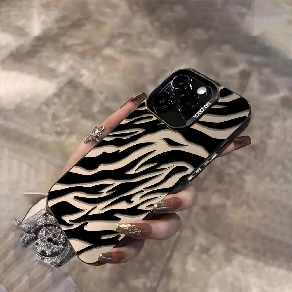 Zebra Stripe Pattern Phone Case Suitable for iPhone 17 16 15 14 13 12 11 Pro/Max/Plus Anti Drop and Shockproof Back Cover