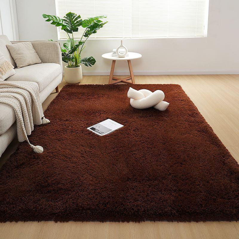 Checkered Plush Rug Soft Fluffy Carpet for Living Room Bedroom Home Decor Shaggy Floor Mat Bedside Rug