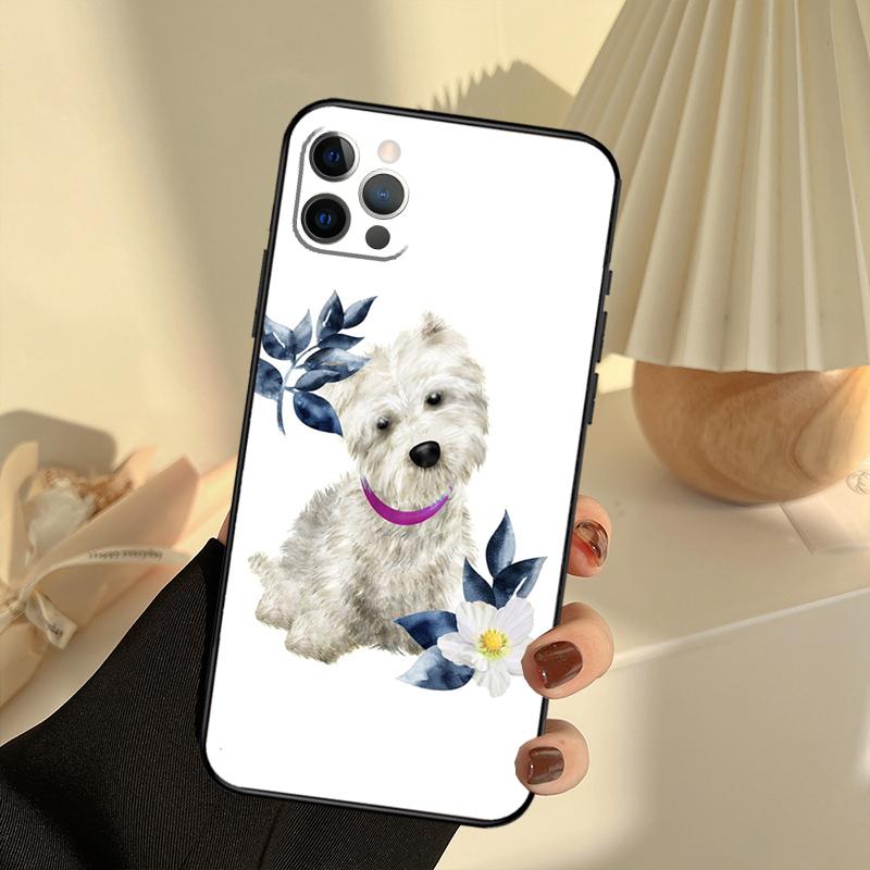 Westie Dog Phone Case For iPhone 14 16 15 11 12 13 17 Pro Max 13 mini 15 16 Plus 16e 17 Air Cover Funda