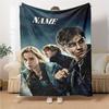 Custom Name Harry Potter Adventure blanket for Couch & Bed, Plush Cozy Fuzzy Blanket Super Soft & Warm Blankets for Fall and Winter. 090863