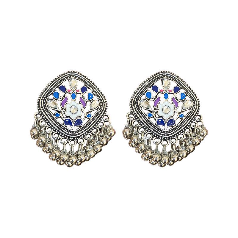 Phoenix Crescent Tassel Earrings: Ethnic Retro Design, Light Luxury, Women's Summer Jewelry