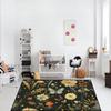 Butterfly Rug for Girls Bedroom - Floral Rugs for Living Room Dinning Room Butterfly Carpet Beautiful Flower Carpet Floor Mats