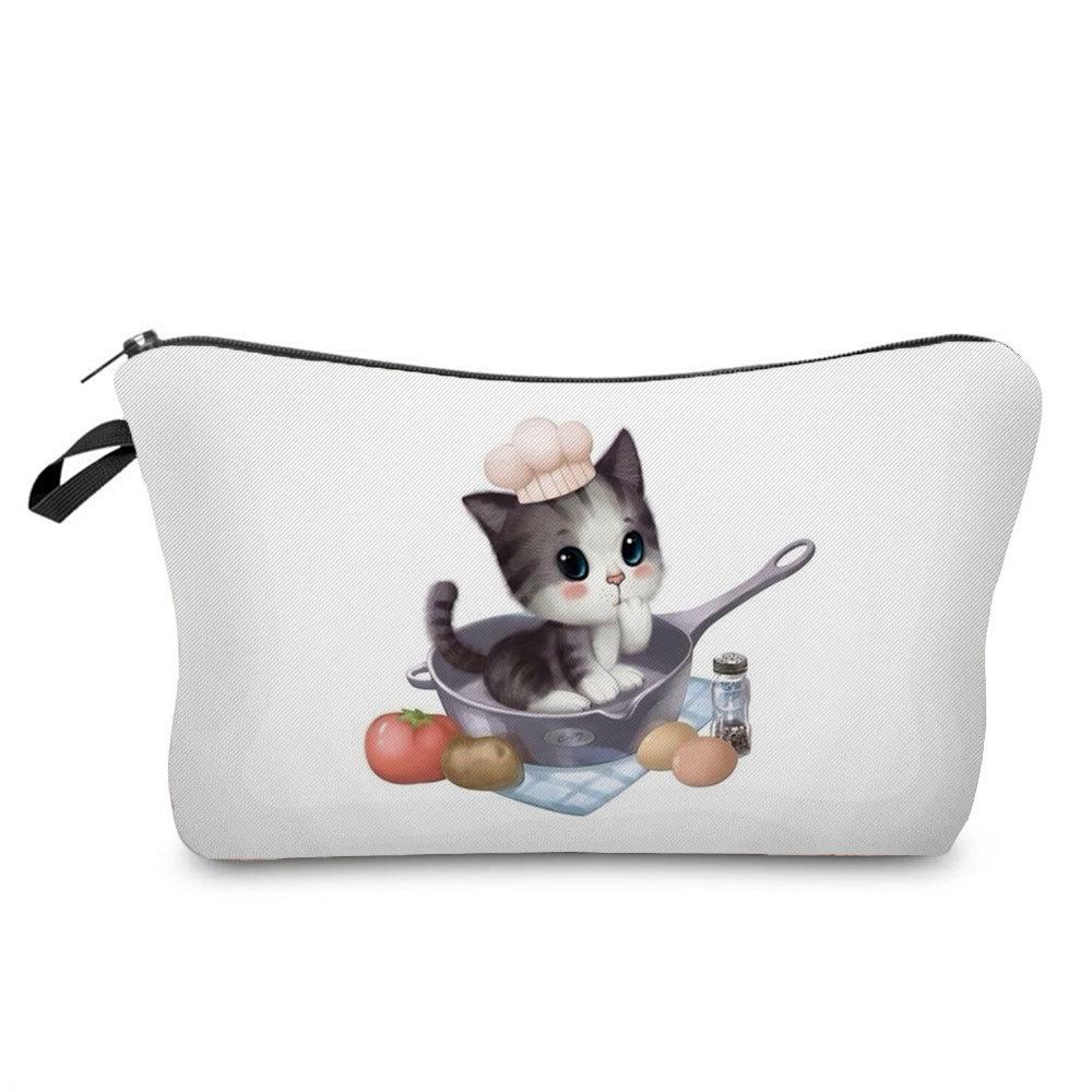 Women Flower Print Cosmetic Bag Toiletries Organize Travel Storage Case 6666