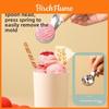Stainless Steel Ice Cream Scoop With Push Button For Fruit Ball And Dessert Serving
