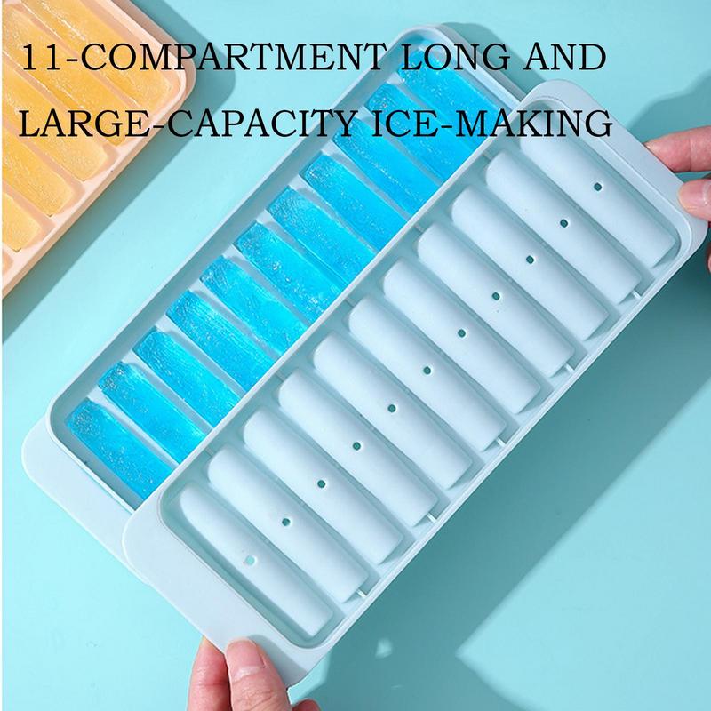11 Grids Silicone Long ice cubes mold Non-Stick Stick Shape Ice Tray Summer Iced Beverage Making Tools for Wine Juice Beer