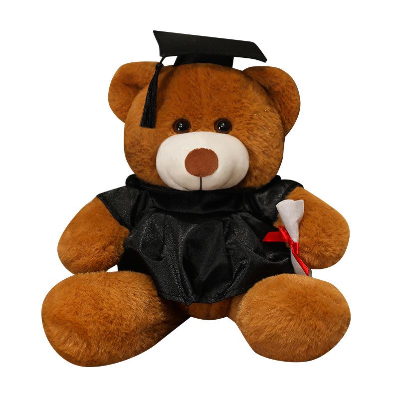 Orsacchiotto Peluche Laurea con Tocco e Logo Personalizzato