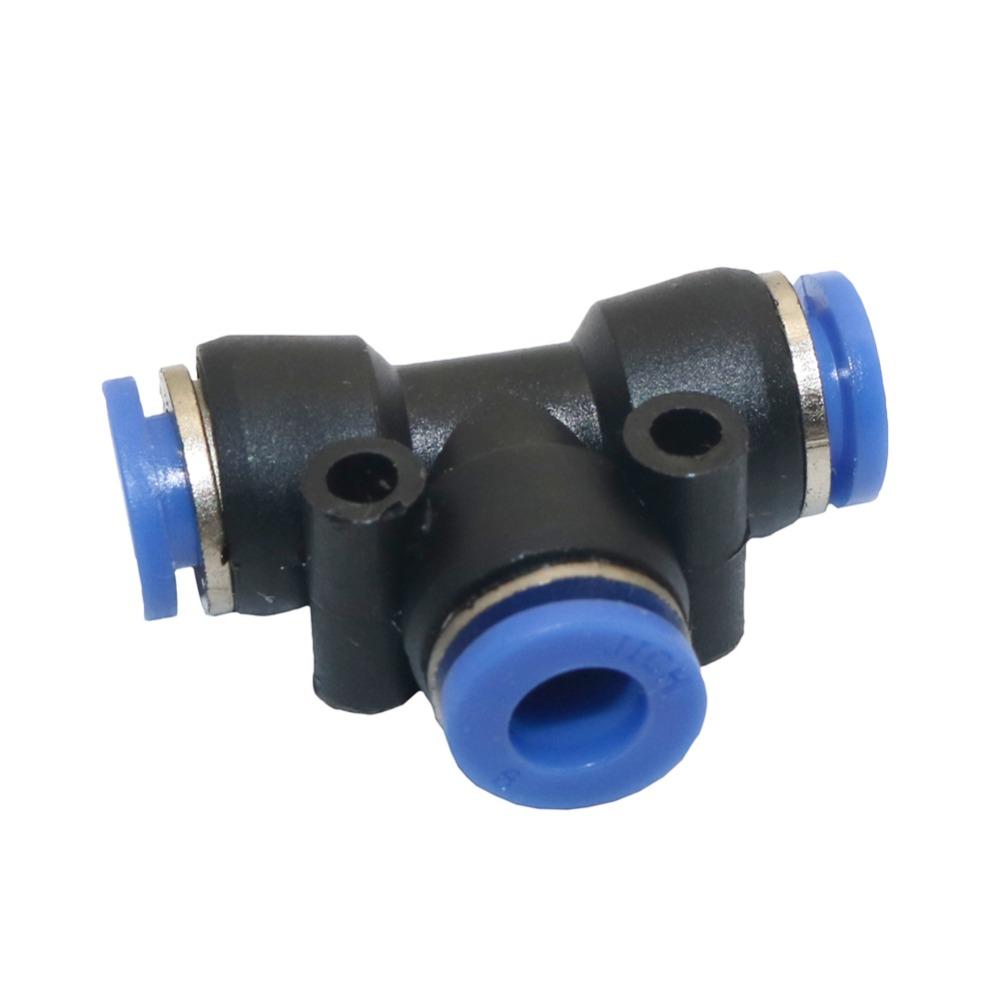 5 Pcs 6/8/10/12mm Tee Connector Garden Irrigation Quick Connectors Pneumatic Joint Mist Cooling System Adapters Water connector