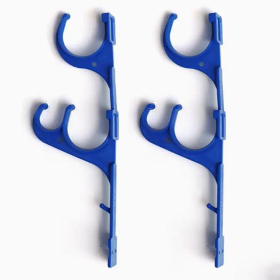 Pool Pole Hook Anti-Rust Easy Install Pool Pole Hanger Pool Accessories Holder for Pool Telescoping Pole Vacuum Hose Skimmer Brushes Garden Tools