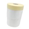 1pc Spray Painting Film 1100Mm X30M White Khaki Waterproof Protective Cover For Wall Cabinet Furniture Renovation Masking Tape