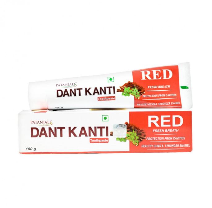 Зубная паста Дант Канти Красная (100 г), Дант Канти Красная зубная паста Патанджали