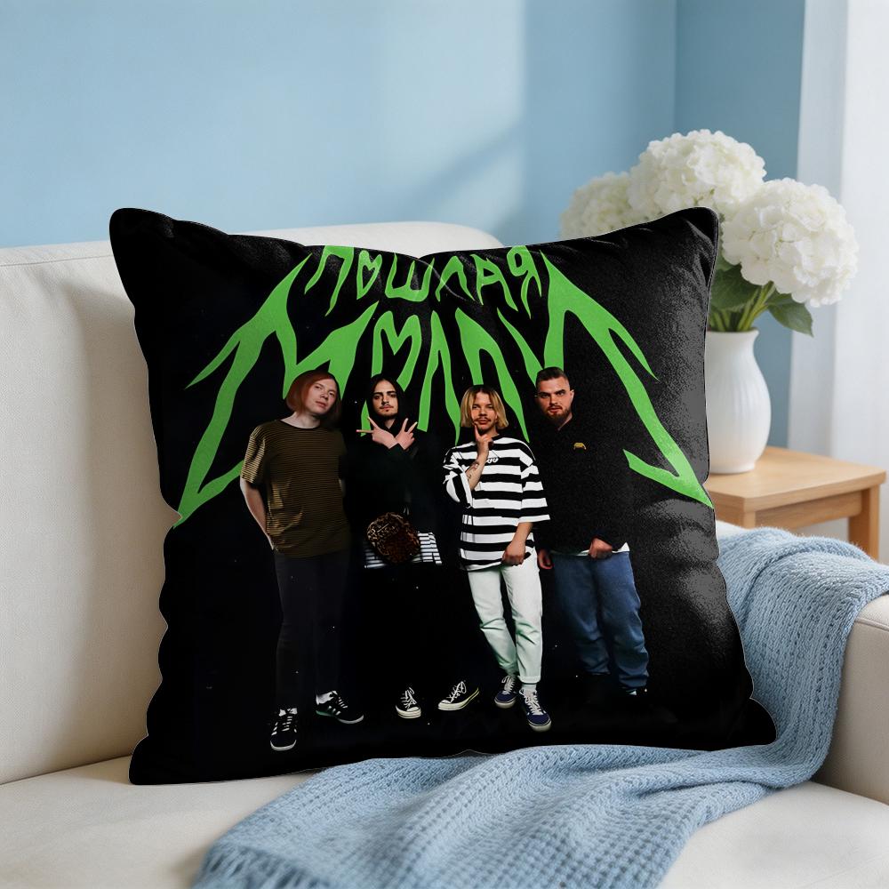 PPoshlaya Molly Band Music Cushion Cover Square Pillow Bedroom Sofa Leisure Comfort Living Room Home Decoration X