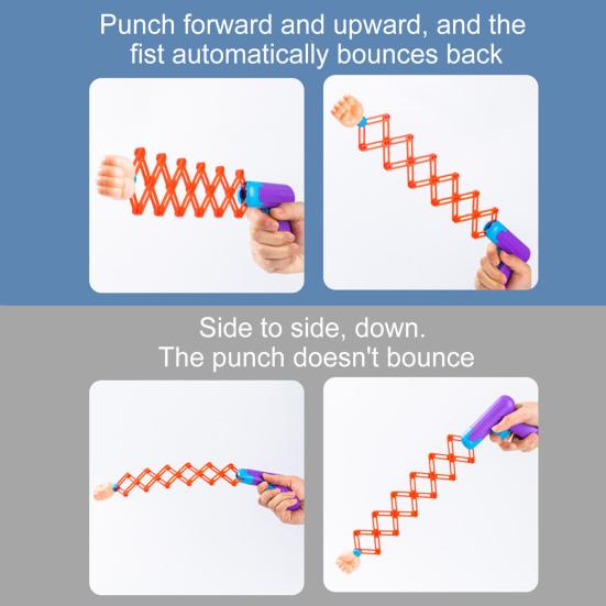 1 Set Retractable Fist Toy Prank Fists Shooter Grabber Robot Arm Kids Games