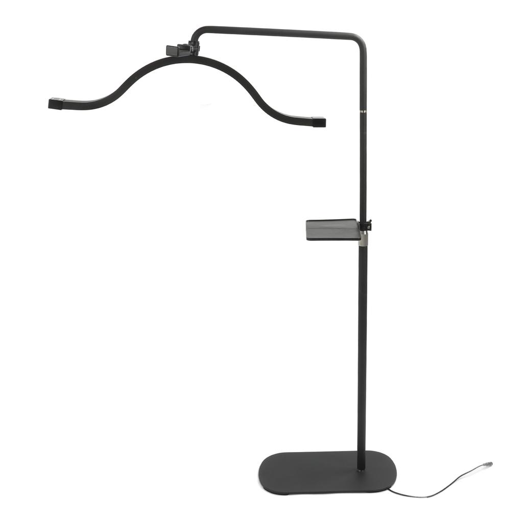 Half Moon Floor Light 45W 29 Inch 3200K To 5600K Adjustable Standing Lash Lamp with Phone Clip for Skincare Live